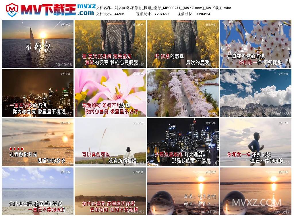 刘多肉啊-不停息_国语_流行_ME900271